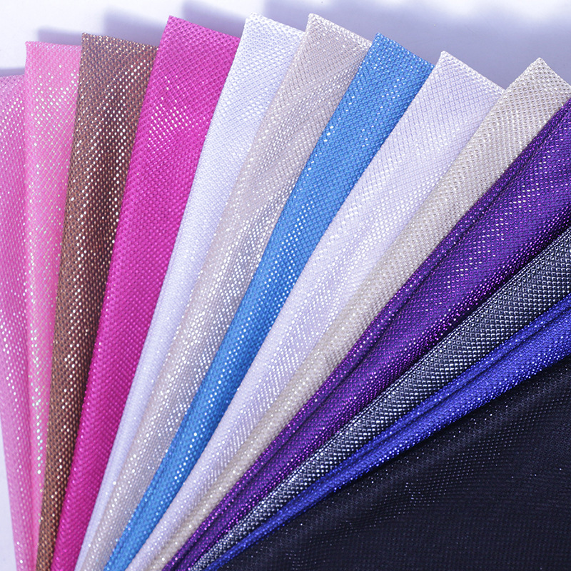 幻光线布复合涤氨面料，弹力亮丝布复合，婚纱礼服舞台服衣裙面料