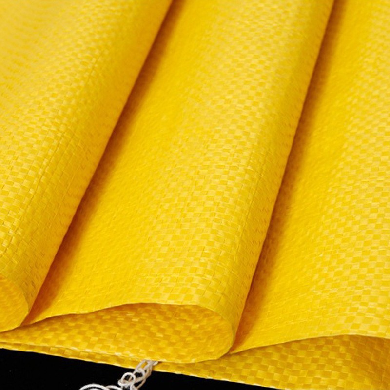 厂家大号亮黄色编织袋稻谷蛇皮袋化工矿产品家纺黄色外包装袋定制