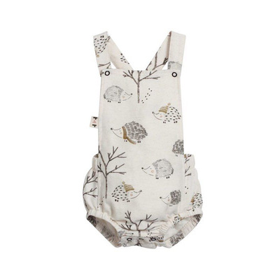 Cross-border special INS Explosive money Children's clothing Amazon AliExpress girl A summer Hedgehog printing Climbing clothes