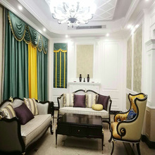 速卖通 亚马逊 高遮光荷兰绒 遮光意大利窗帘 绒布窗帘 支持零剪