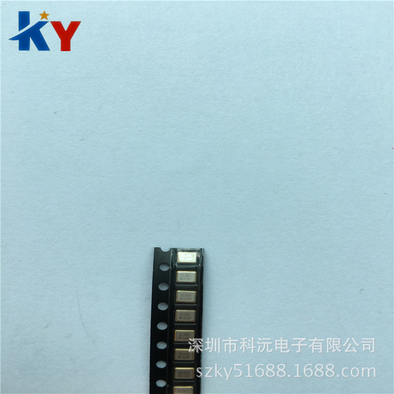 贴片四脚无源晶振 3225 20M 20MHZ 体积3.2*2.5MM 温漂10PPM
