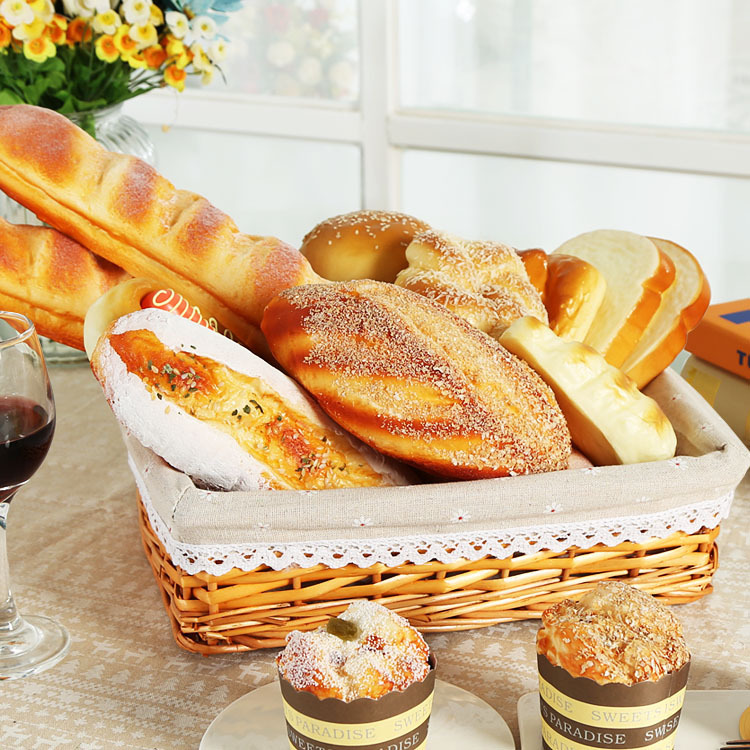 pu simulation bread fake model rye cake baguette hamburger furnishings soft decoration fragrant baking photography props