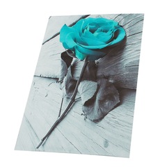 Factory Direct Supply Creative Black, White, Blue, and Green Rose Home Decor Canvas Print High Definition Spray Painting Core