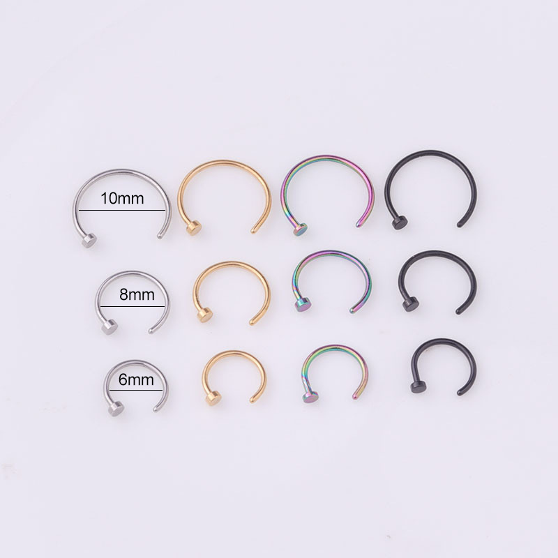 Fashion Geometric Stainless Steel Plating Nose Studs display picture 1
