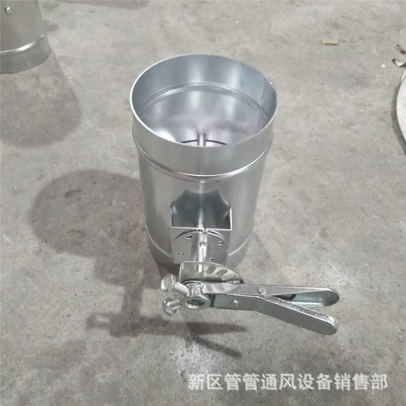 厂家生产风量调节阀 加厚板材圆形镀锌蝶阀 无锡风管手动阀加工|ms