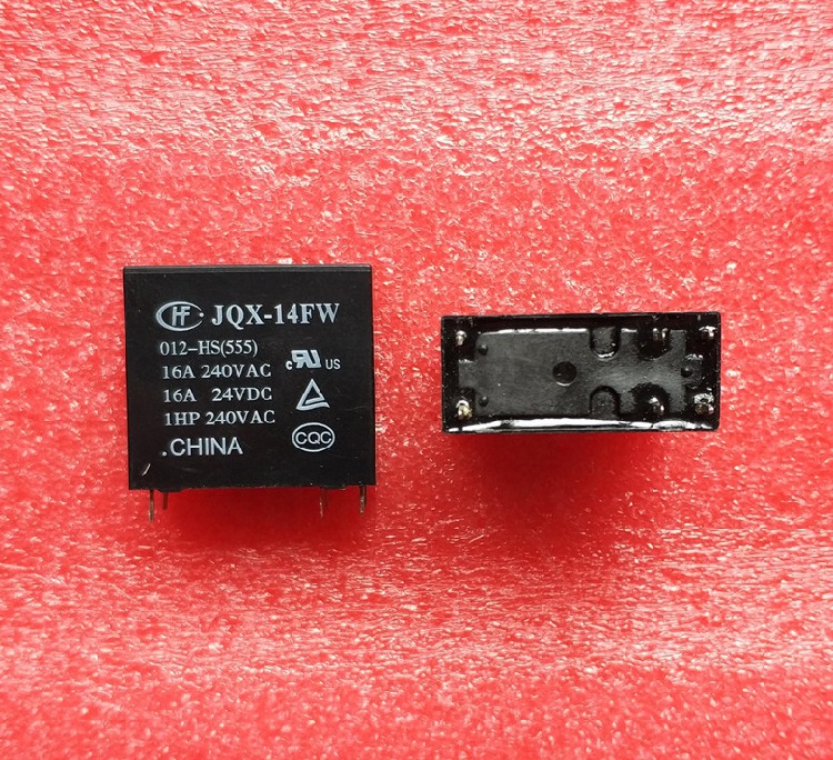 拆机宏发继电器JQX-14FW-012-HS 一组常开6脚16A 12VDC灵敏型