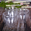 High -borosilic double -layer glass glass insulation transparent tea cup Water cup coffee Creative beer juice cup