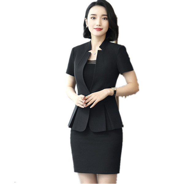 Summer professional fashionable black set