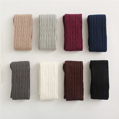 Women's Spring/Autumn Japanese-Style Over-the-Knee Socks, Ladies' Cable-Knit Long Stockings, Cotton Pile Socks in Preppy Style—Wholesale