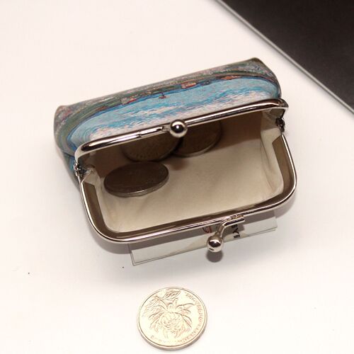 Retro creative print ladies coin purse student buckle coin bag dumpling small purse wedding candy bag gift