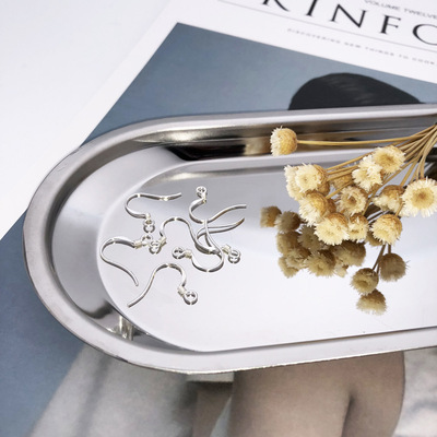 S925纯银耳钩配件耳环耳饰品手工DIY纯银配件厂家直销批发