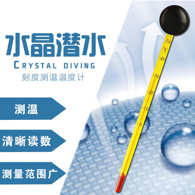 Aquarium fish tank Turtle tank thermometer Water meter Heating rod thermometer Glass thermometer
