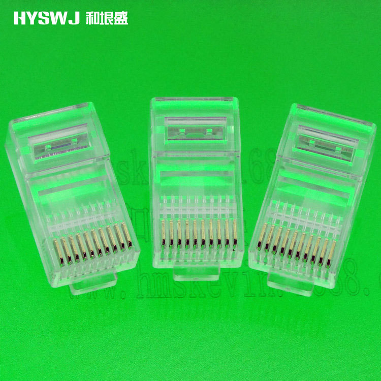 供應RJ50 RJ48 UTP10P10C非屏蔽網路水晶頭