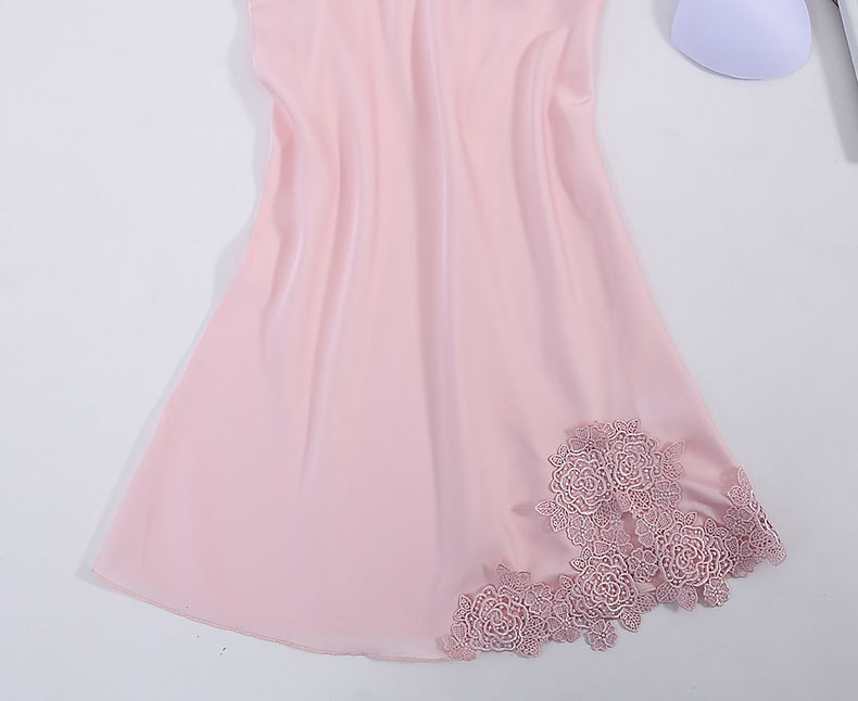 new imitation silk nightdress  NSMR12750