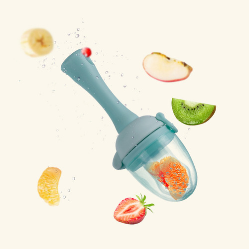 Baby food bite fruit and vegetable happy teething stick baby fruit food supplement push type bite happy factory direct supply