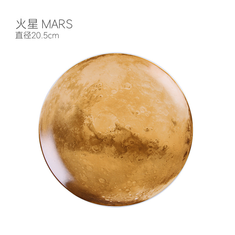 Universo creativo decoración astronauta chasis nórdico moderno de cerámica planeta placa colgante decoración de la pared placa al por mayor