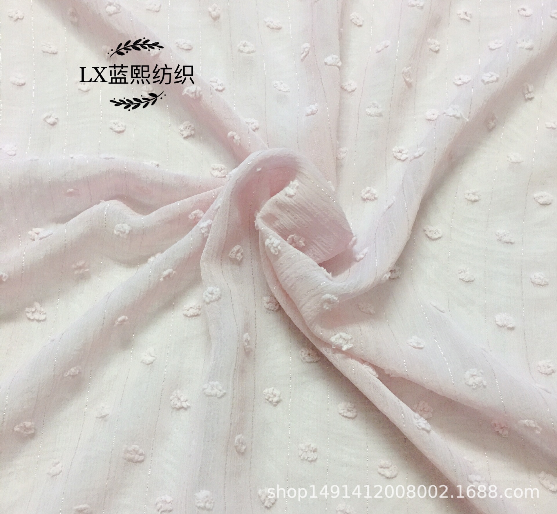 大量批发春夏雪纺剪花半透飘逸欧美女装衬衫连衣裙窗帘装饰布热销