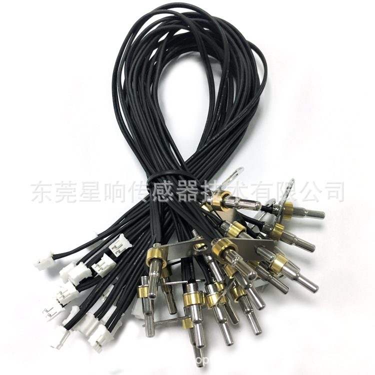 工厂直销T型NTC温度传感器 带安装孔不锈钢壳100K耐高温温度探头