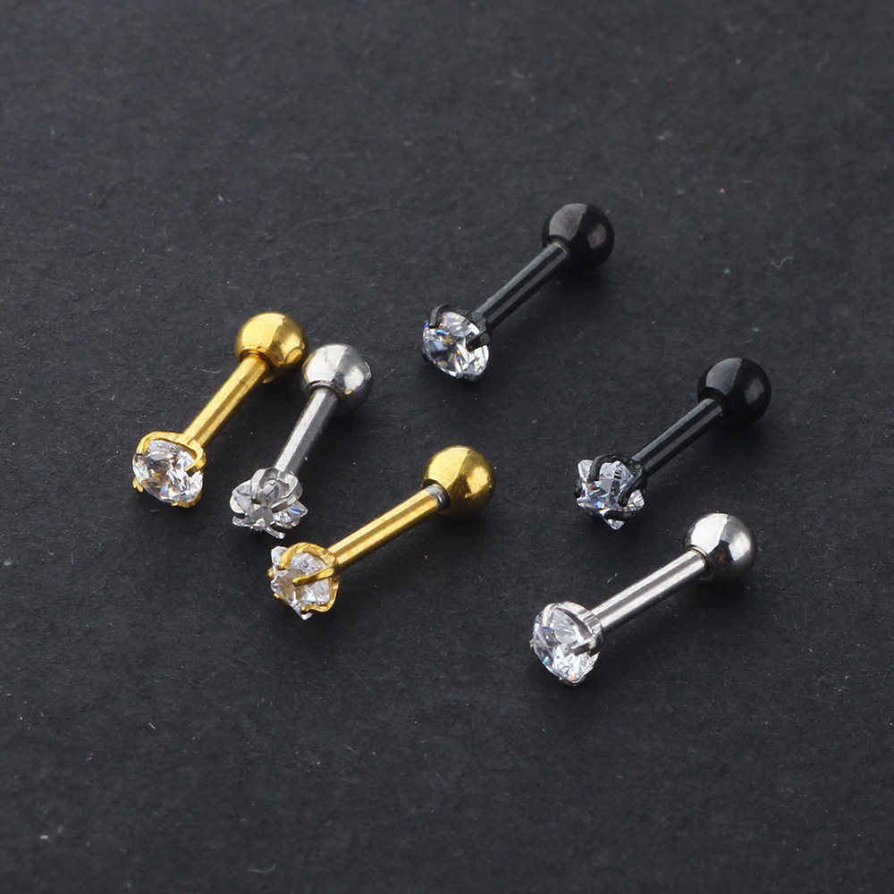 Labret piercing jewelry detail image