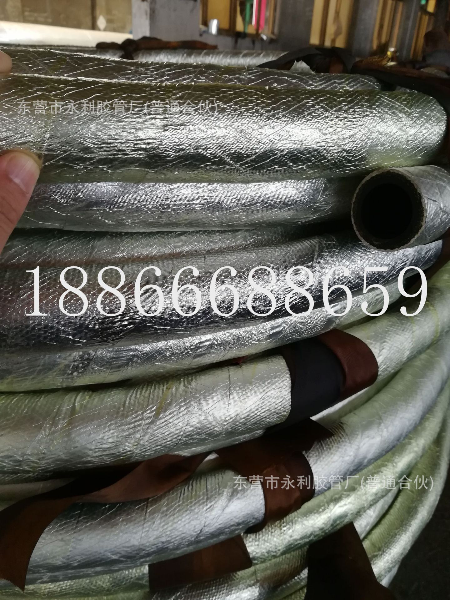 源头厂家供应耐火绝缘胶管DN25mm32mm38mm51mm耐阻燃橡胶管