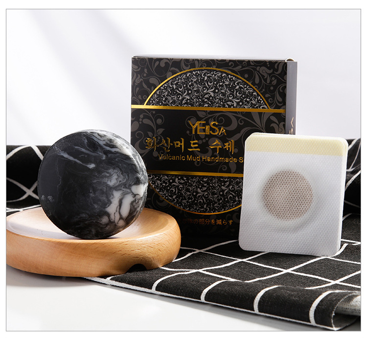 young volcanic mud soap