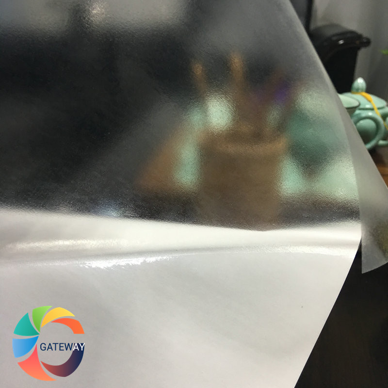 水性透明可移背胶pvc 透明背胶 写真背胶 高光泽度直喷pvc打印膜