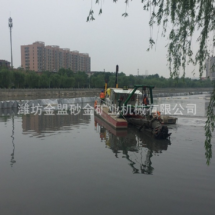 污泥脱水清淤船 嘉兴绞吸式清淤船配叠螺机固化河道淤泥