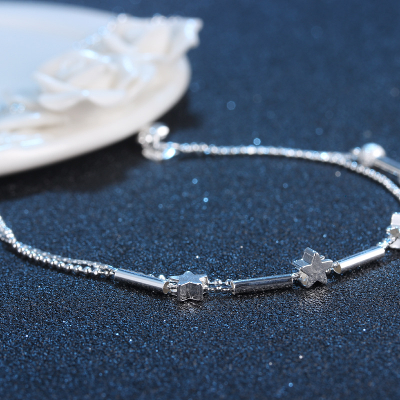 Двухслойный браслет на ногу