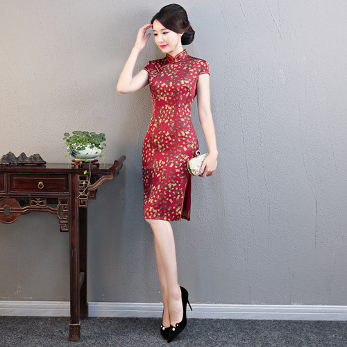 Chinese Dress cheongsam for womenNational cheongsam dress female cheongsam long ancient cheongsam