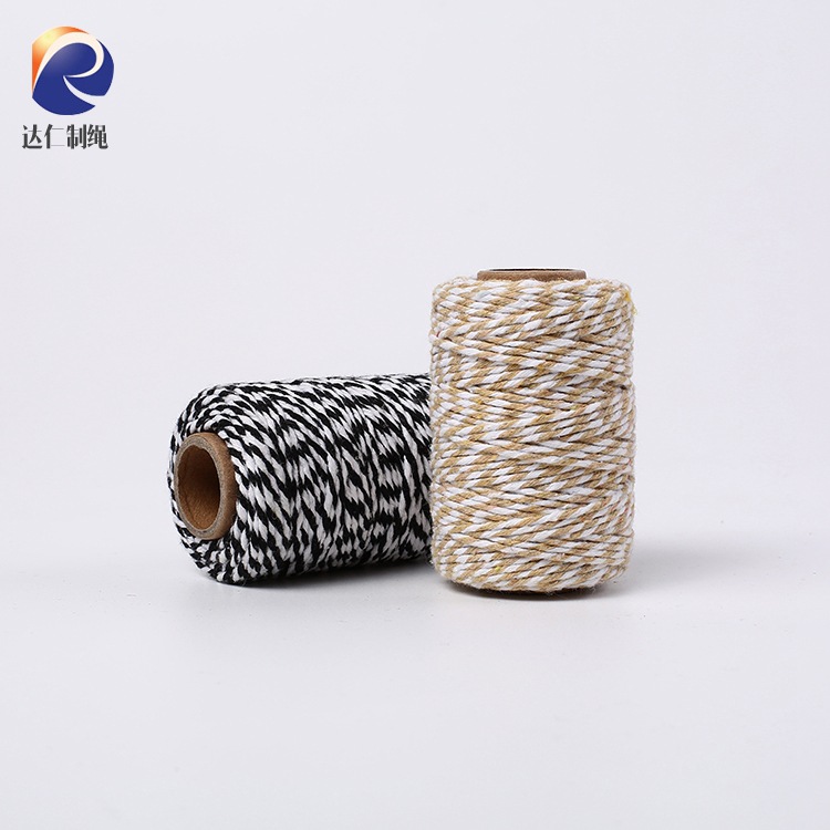 長期生産供應款式新穎棉繩 多適用範圍簡約雙色棉繩加工定制 直銷