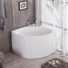 亞克力浴缸三角浴缸 扇形浴缸加深泡澡轉角浴缸小戶型0.8 0.9 1米