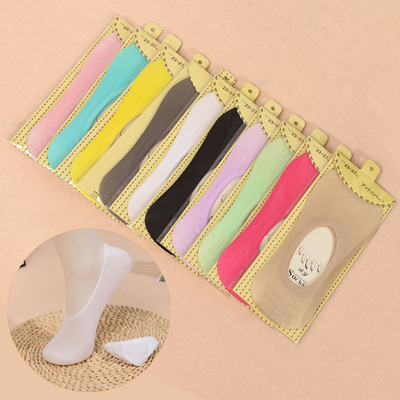 【6雙裝】襪子女春夏隱形襪糖果色矽膠船襪女 防滑淺口純色女襪