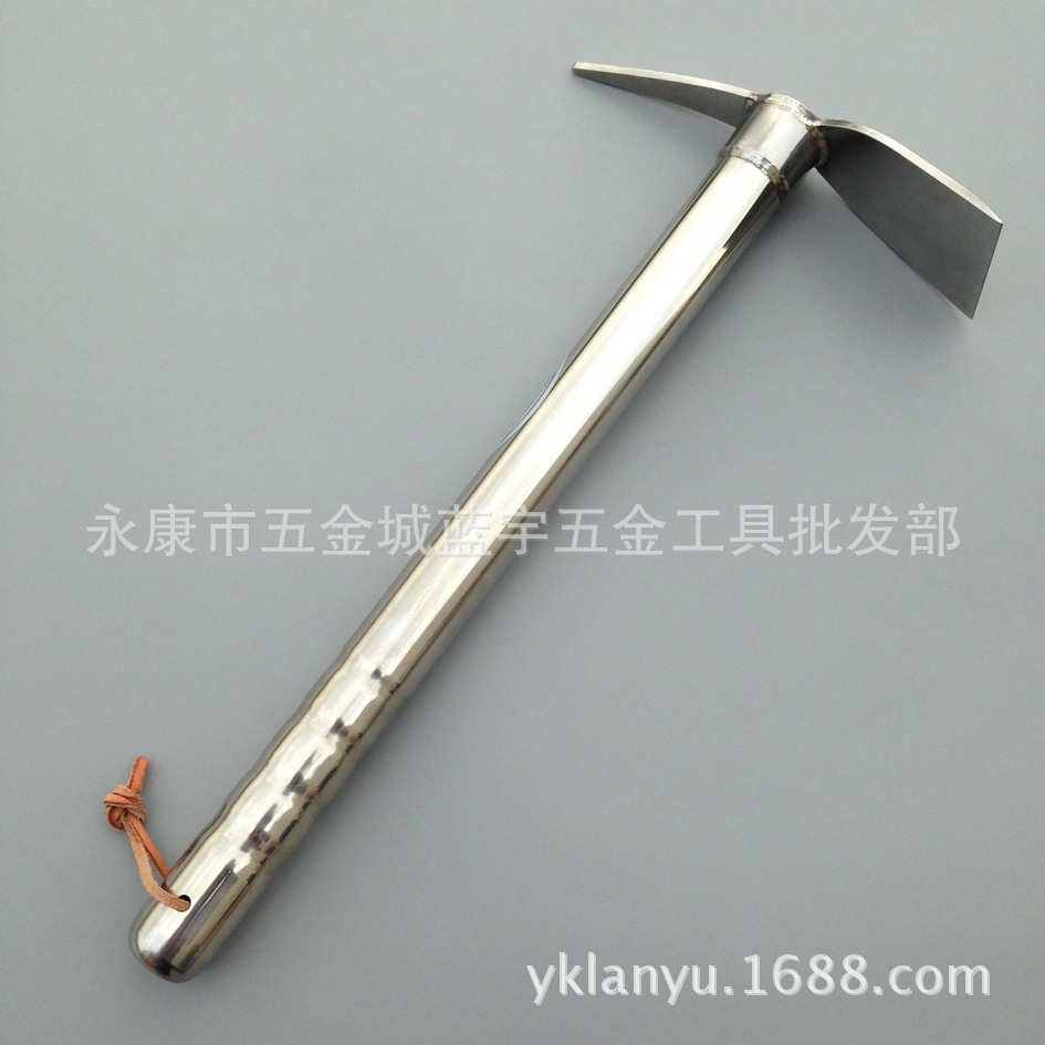 不锈钢两用迷你镐锄 种菜种花除草园林园艺小锄钓鱼小锄户外小锄