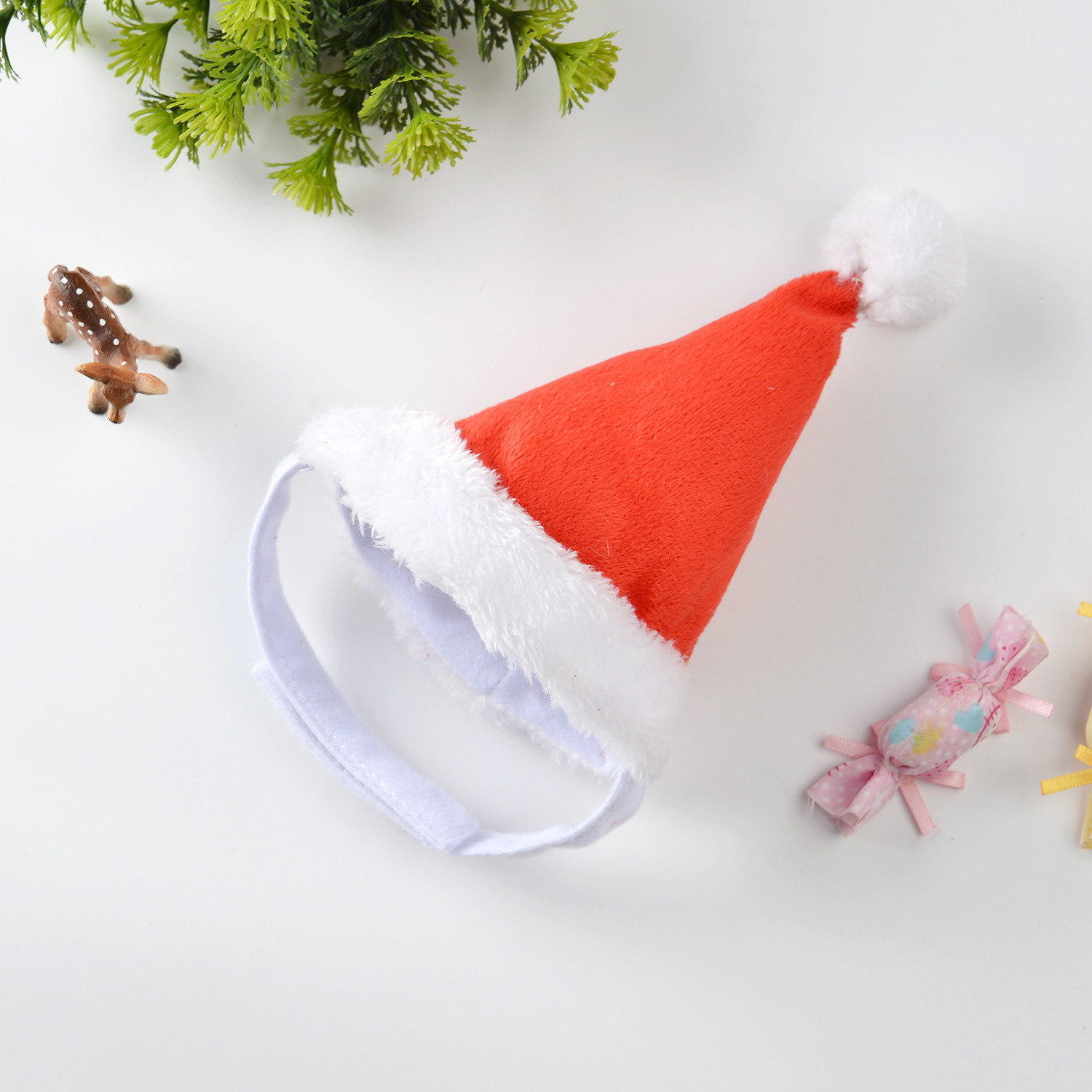 2018年新款宠物狗狗用品红色圣诞帽子大中型犬厂家直销