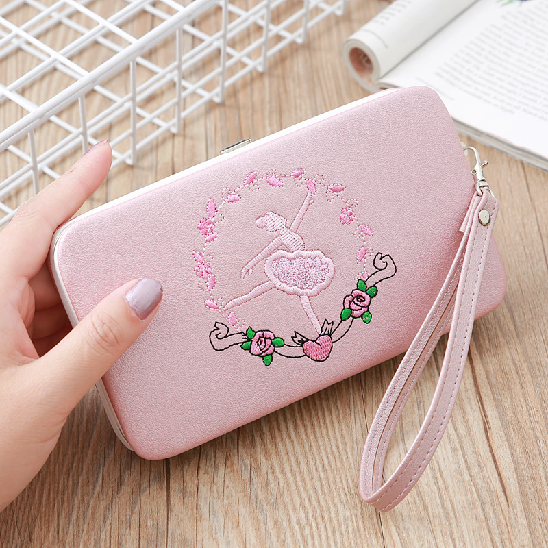 Fashion Long Multifunctional Embroidered Portable Wallet Wholesale display picture 19