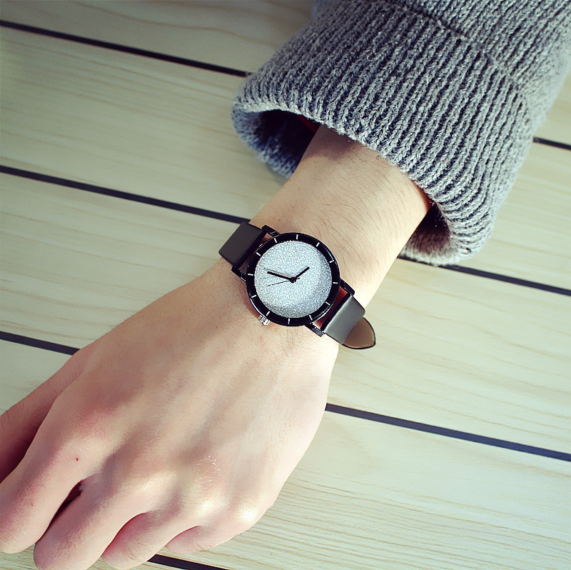 FashionStudent watch(Large black) NHCN0068-Large black