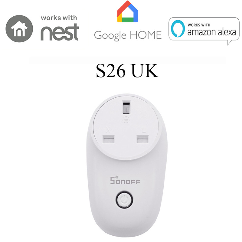 Sonoff S26G 英规Wifi智能定时远程开关 APP遥控智能插座