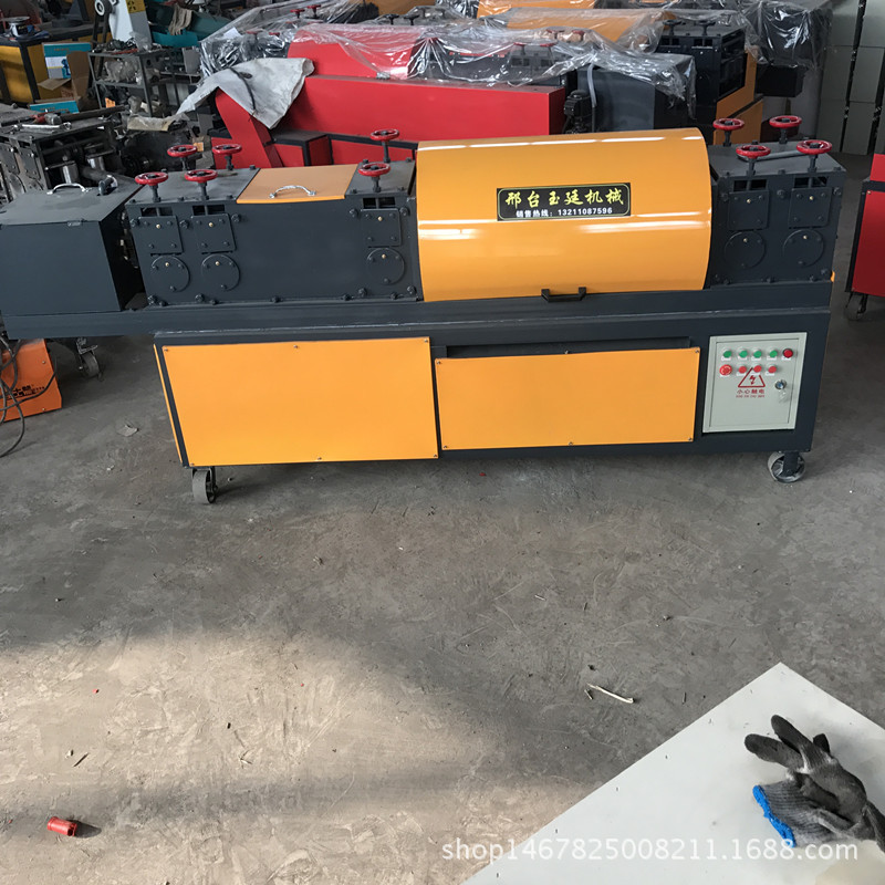 脚手架钢管拉直机 圆管调直除锈一体机 全自动铁管调直机