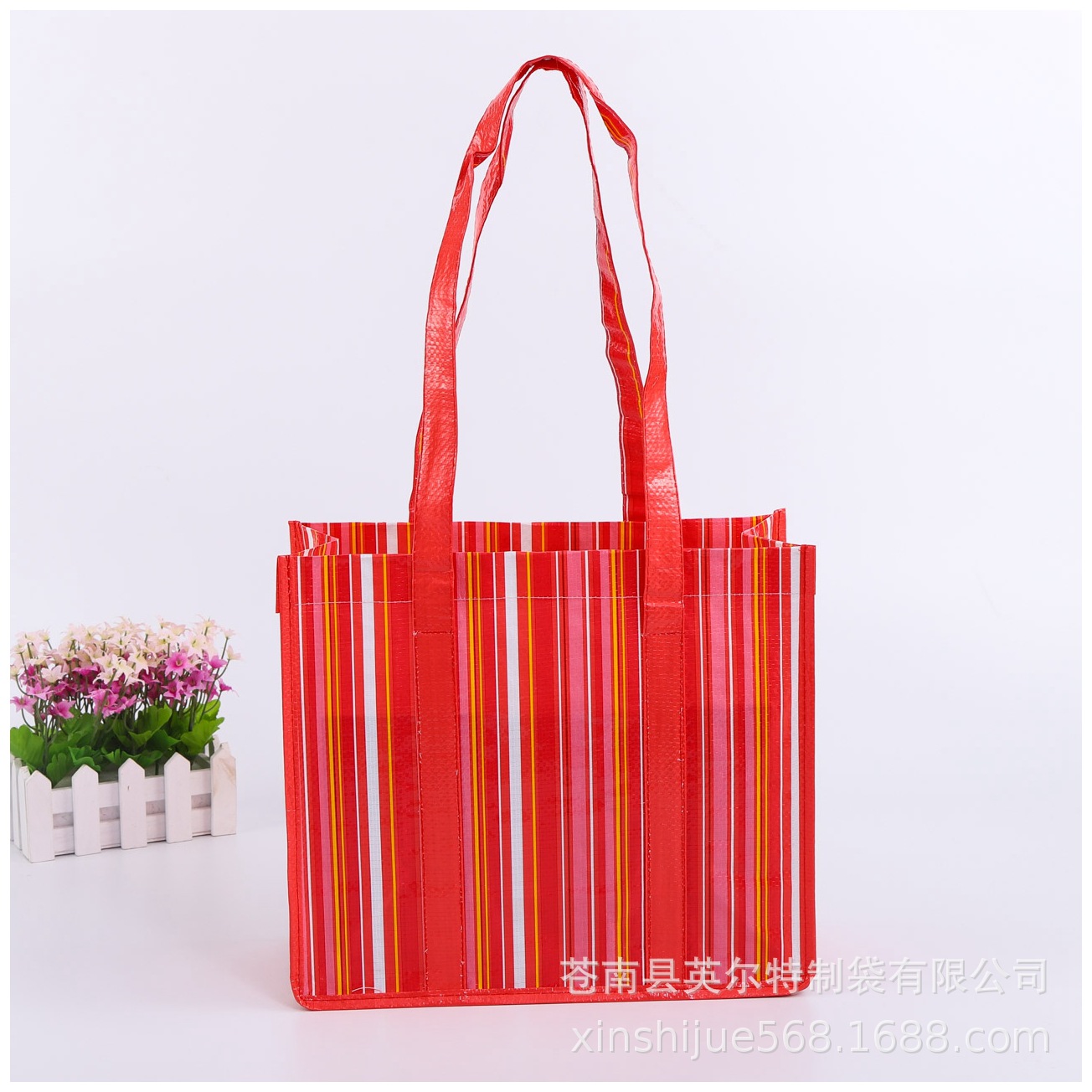 厂家定制PP手提编织袋 彩印覆膜环保购物袋蛇皮袋定做logo