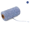 30# 3 3+white*2mm dual -color cotton rope (100 yards)