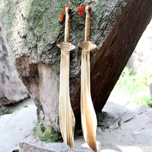 小木刀玩具儿童刀剑批发木制碳化弯刀木质刀剑小木剑景区热销产品