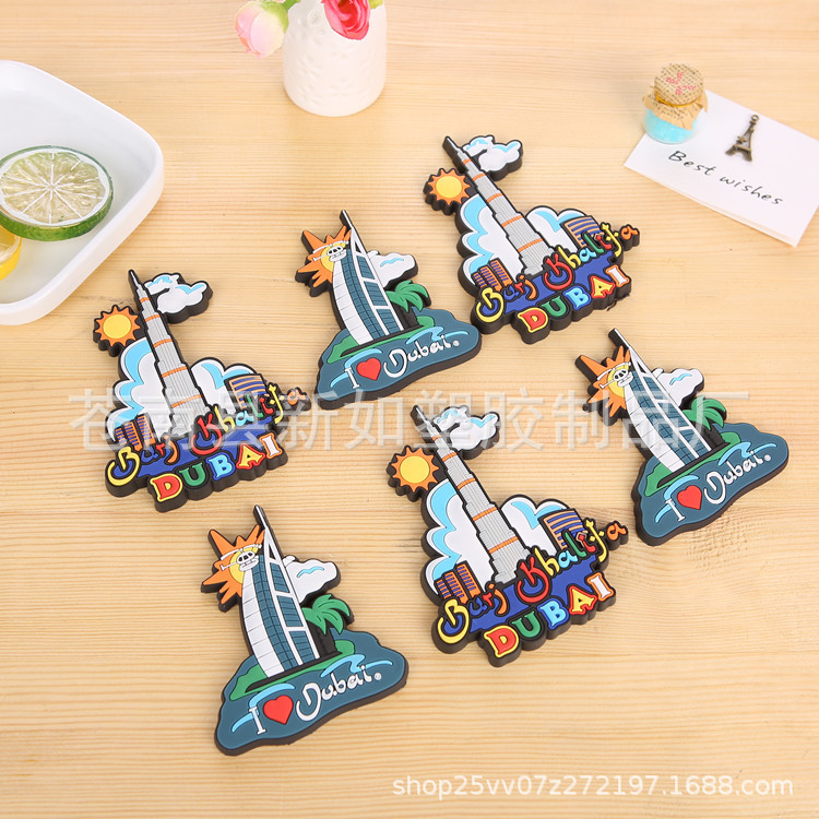 Professional cartoon magnetic fridge magnet PVC from soft rubber