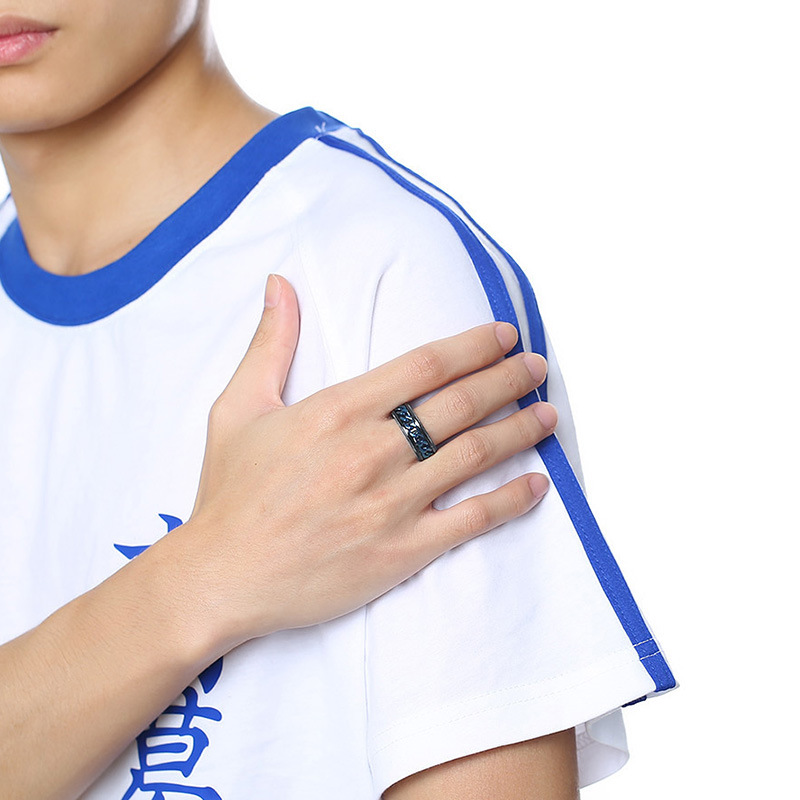 Fashion Geometric Titanium Steel Rings Plating Stainless Steel Rings