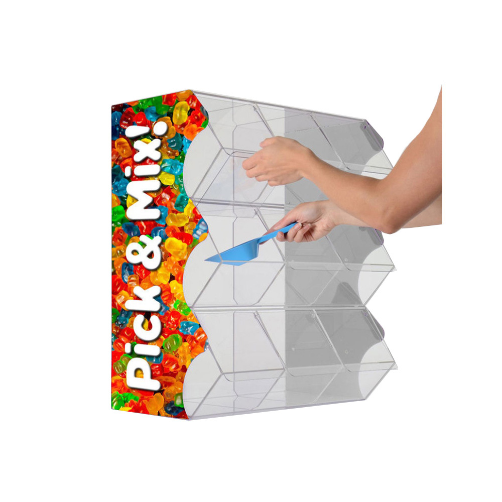 透明亚克力糖果盒 亚克力超市散装零食盒 有机玻璃糖果盒定制