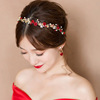 Headband from pearl for bride handmade, fashionable hair accessory, simple and elegant design