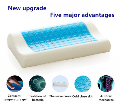 凝胶枕 加长凝胶片 记忆枕回弹夏季透气枕头5030 6030 5535高低枕|ru