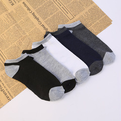 Men's colored socks with boat socks for comfortable and odor-proof color-matched sports socks, factory wholesale