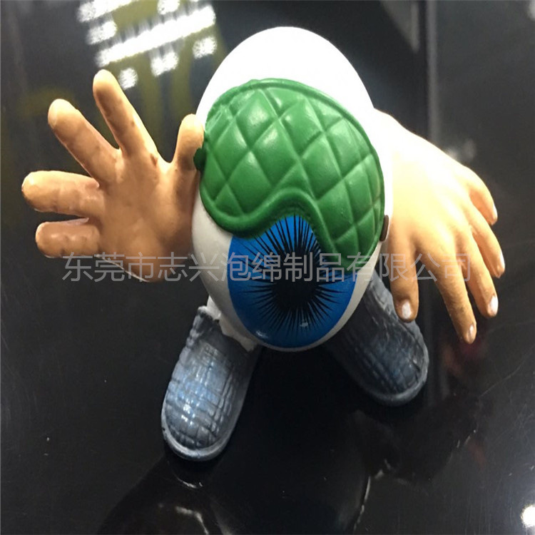 厂家加工聚氨酯 Pu卡通公仔 Pu发泡日本玩具公仔 可喷色印logo