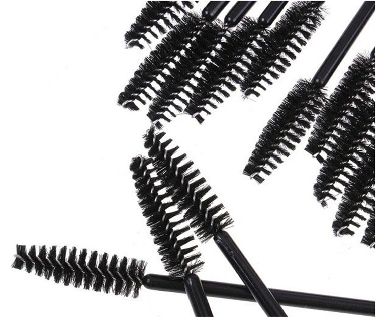 Disposable black nylon false eyelashes