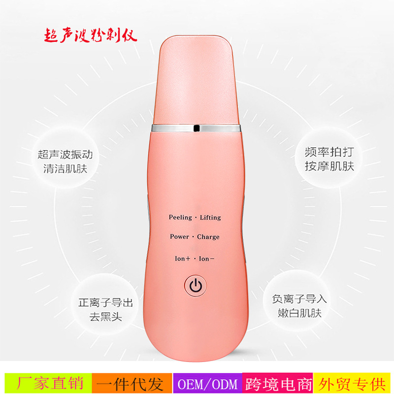 Exit Stainless steel atomization face cosmetic instrument Ultrasonic wave Shovel Paper Machine Ion Import Acne multi-function cosmetic instrument